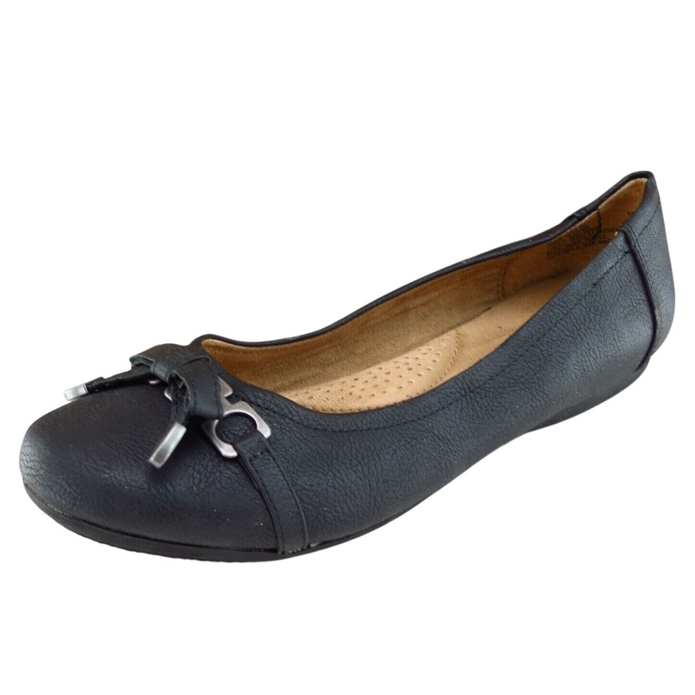 Sonoma Women Sz 7.5 M Black Flat Synthetic Shoes